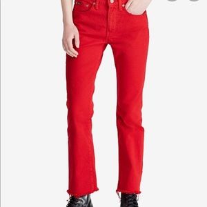 Polo by Ralph Lauren Red Ankle Jeans
